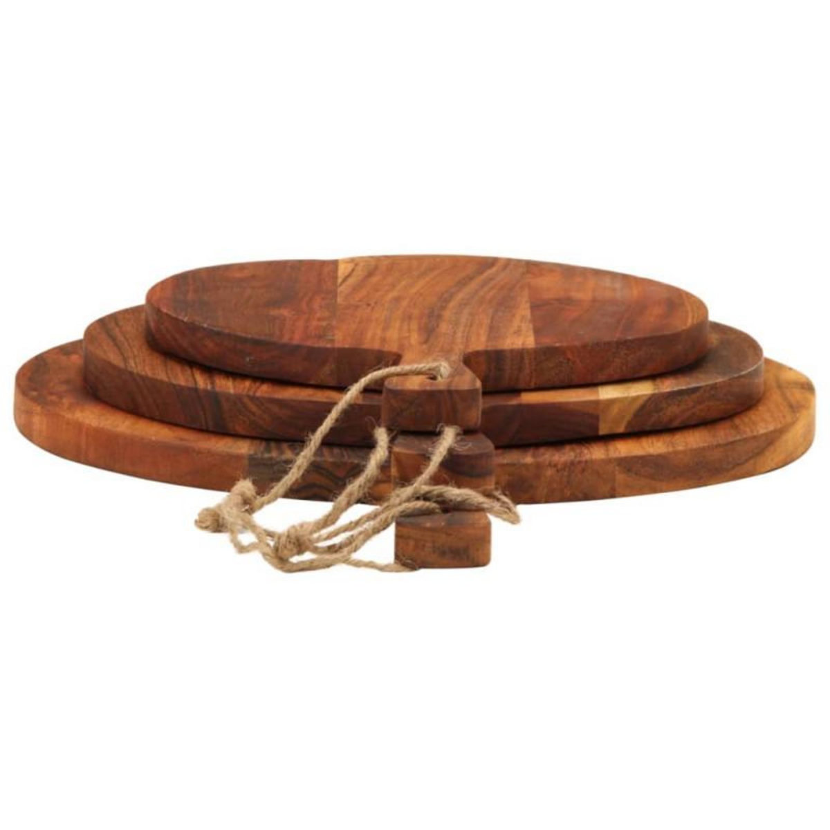 VIDAXL Planche à découper 3 pcs cm bois d acacia massif