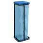 Voir la diapositive 3 : VIDAXL Porte-sacs poubelles 2 pcs noir et bleu 120 L PP