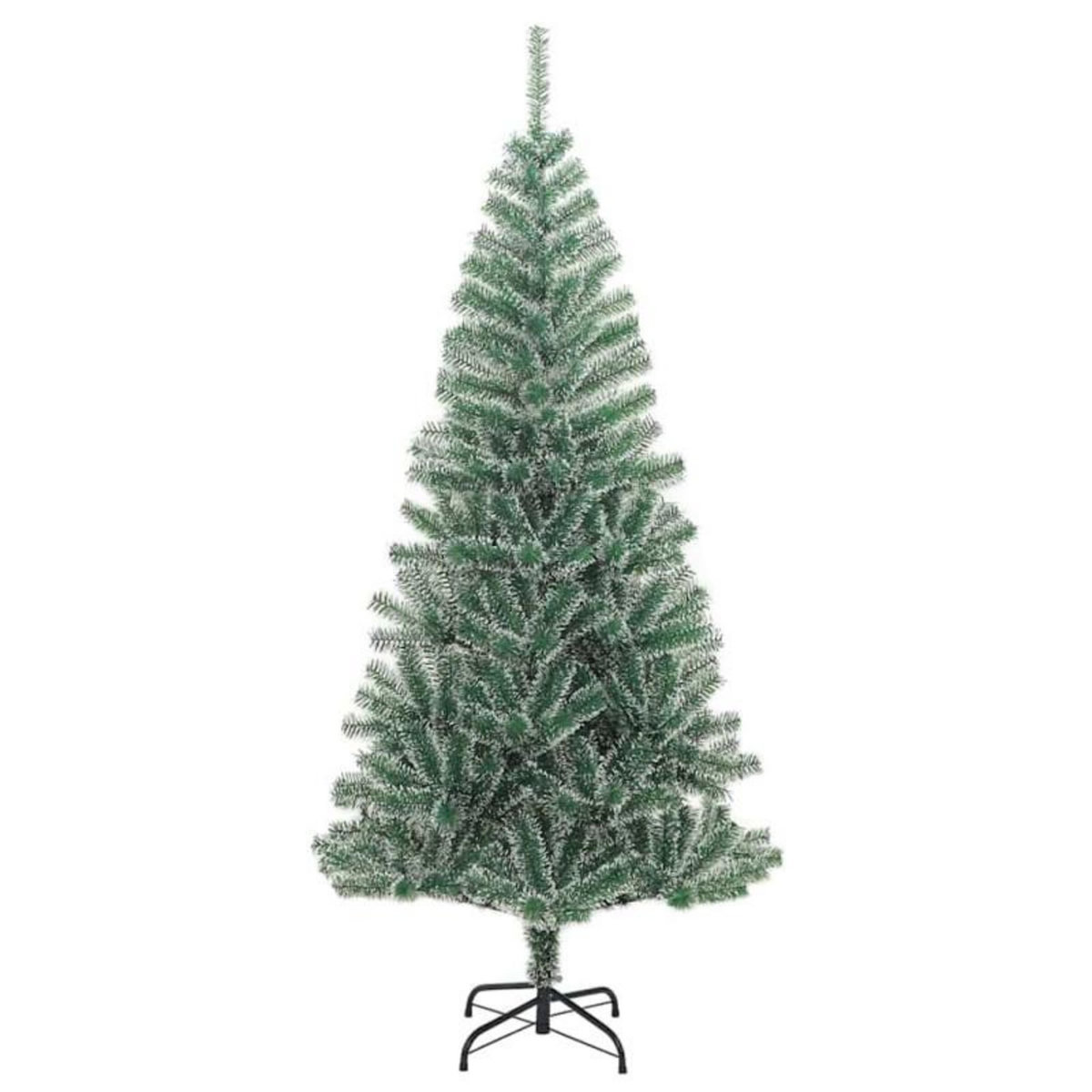 VIDAXL Sapin de Noël artificiel 300 LED&boules&neige floquée 240 cm