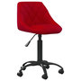 Voir la diapositive 1 : VIDAXL Chaise de bureau Rouge bordeaux Velours