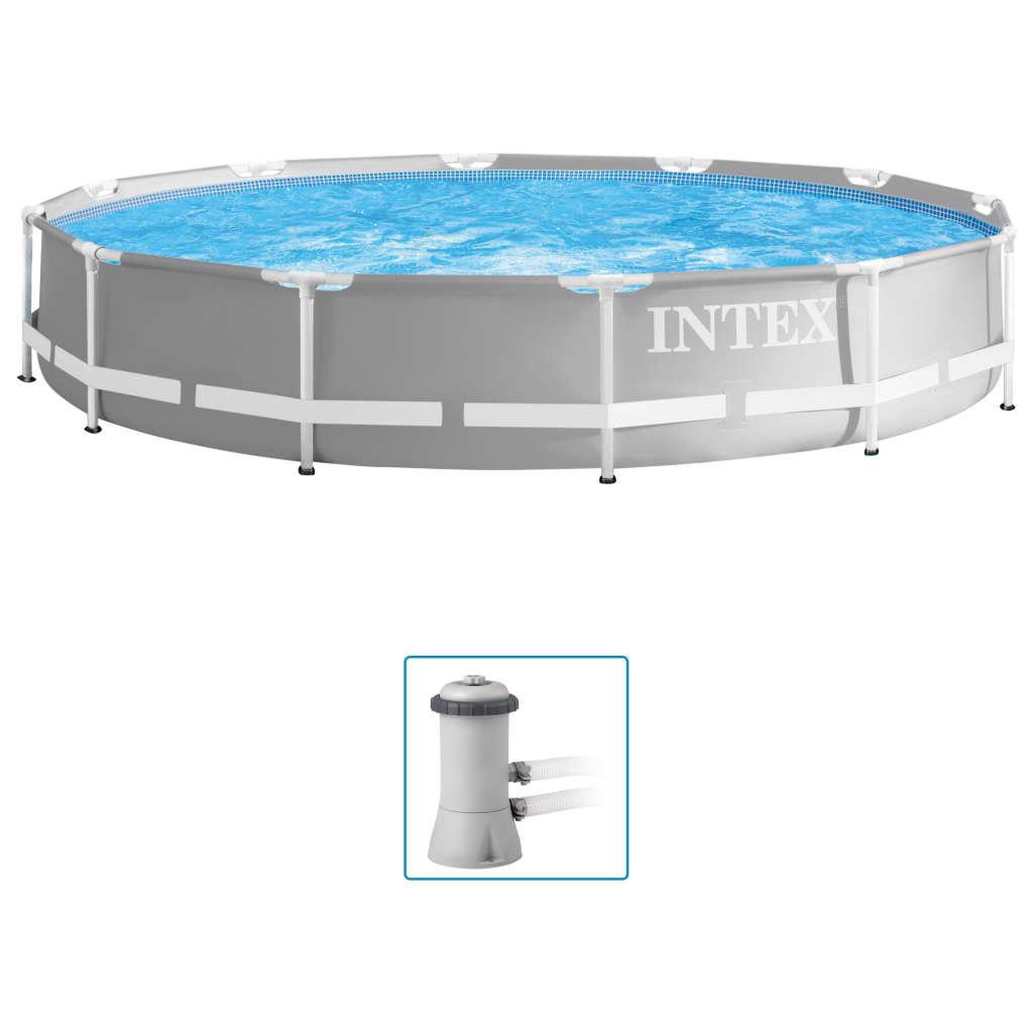 Voir la diapositive 1 : INTEX Intex Ensemble de piscine Prism Frame Premium 366x76 cm