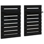 Voir la diapositive 2 : VIDAXL Etageres de chevet murales 2 pcs Noir Bois de pin massif