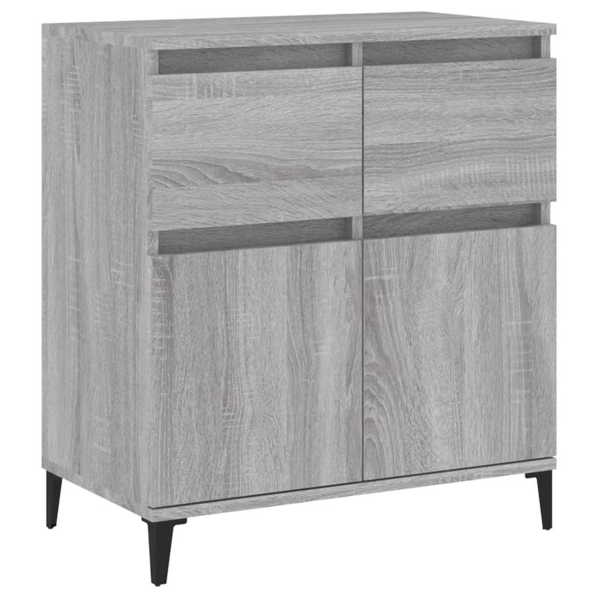 Voir la diapositive 2 : VIDAXL Buffet Sonoma gris 60x35x70 cm Bois d'ingenierie