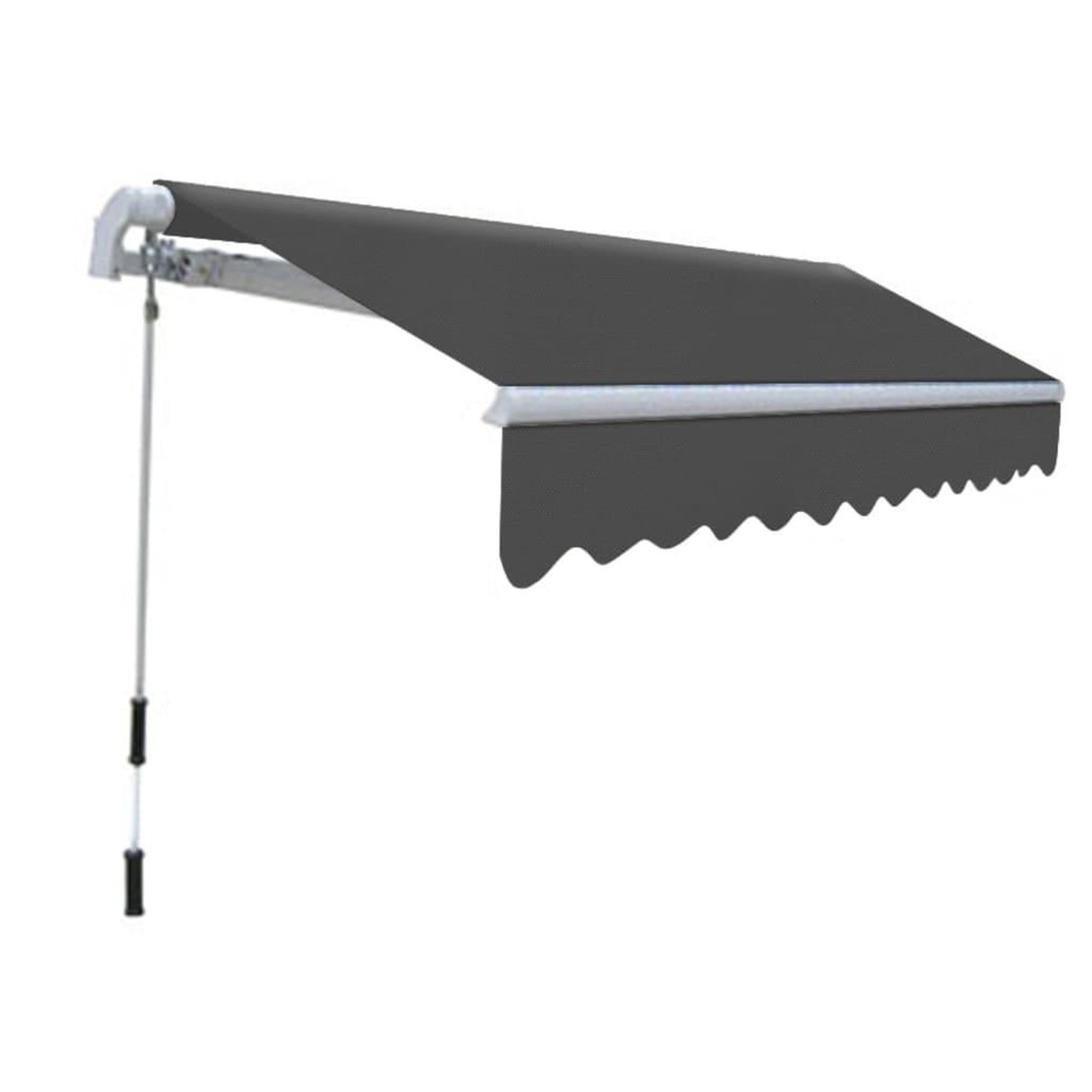 Voir la diapositive 2 : VIDAXL Auvent pliable manuel 300 cm Anthracite
