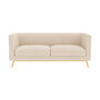 Voir la diapositive 1 : Rendez vous déco Canapé 2 places en velours beige-Gatsby