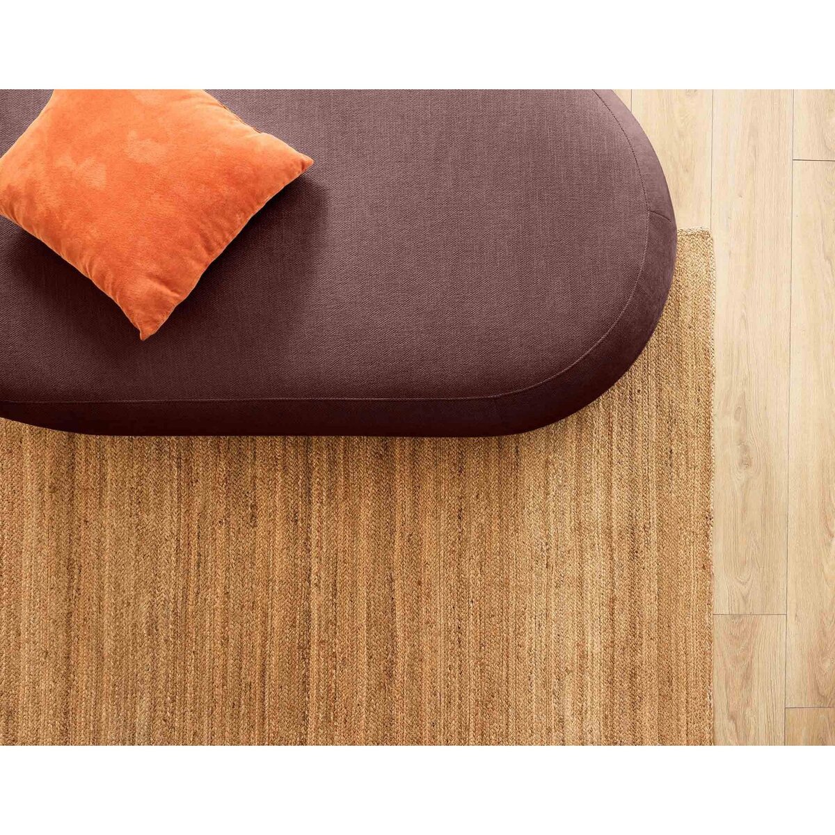 LISA DESIGN Santorini - pouf modulable - en tissu texturé