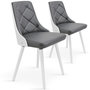 Voir la diapositive 1 : Paris Prix Lot de 2 Chaises Scandinave  Cargo  79cm Gris & Blanc