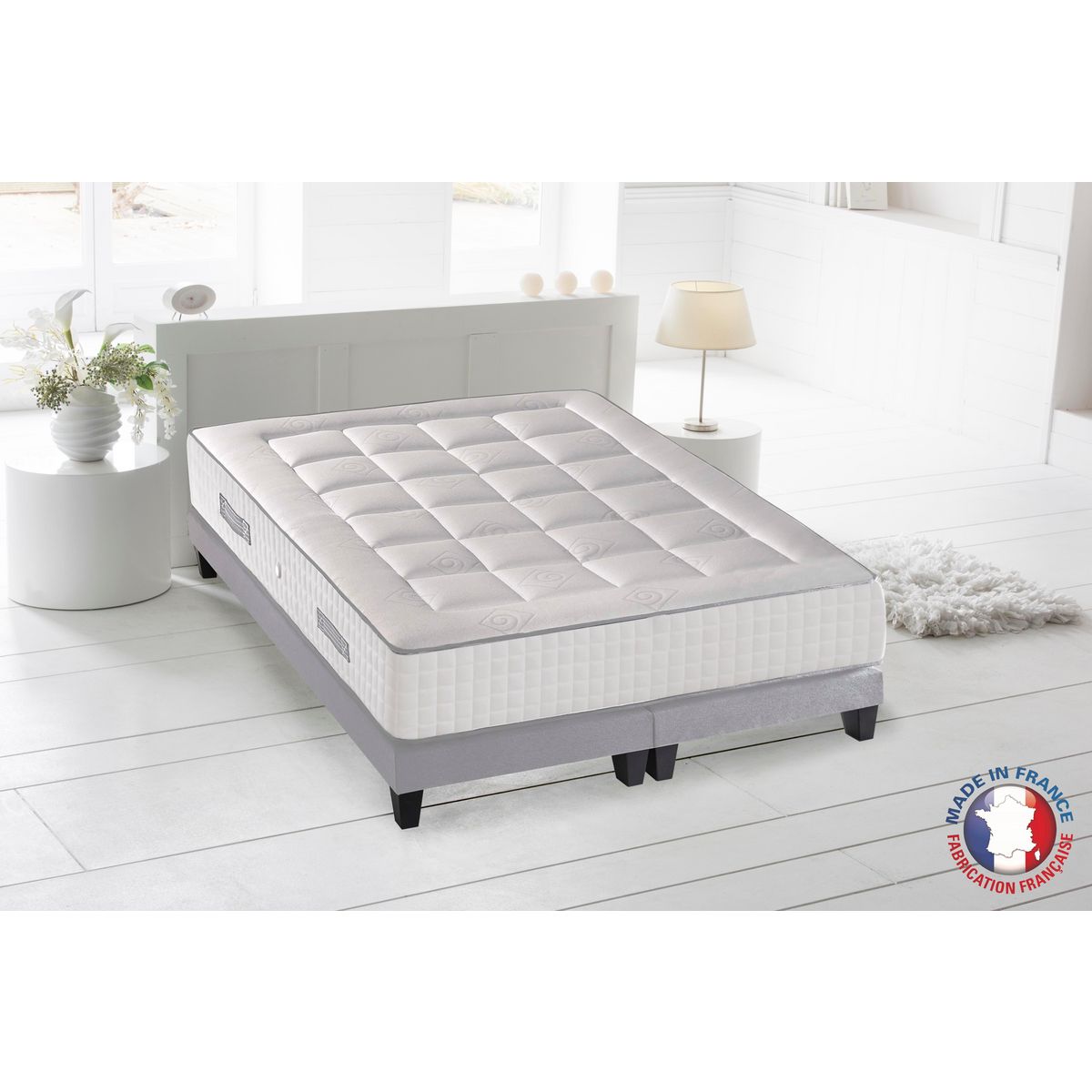 Matelas ressort ensachés 180x200 cm KING MEMO