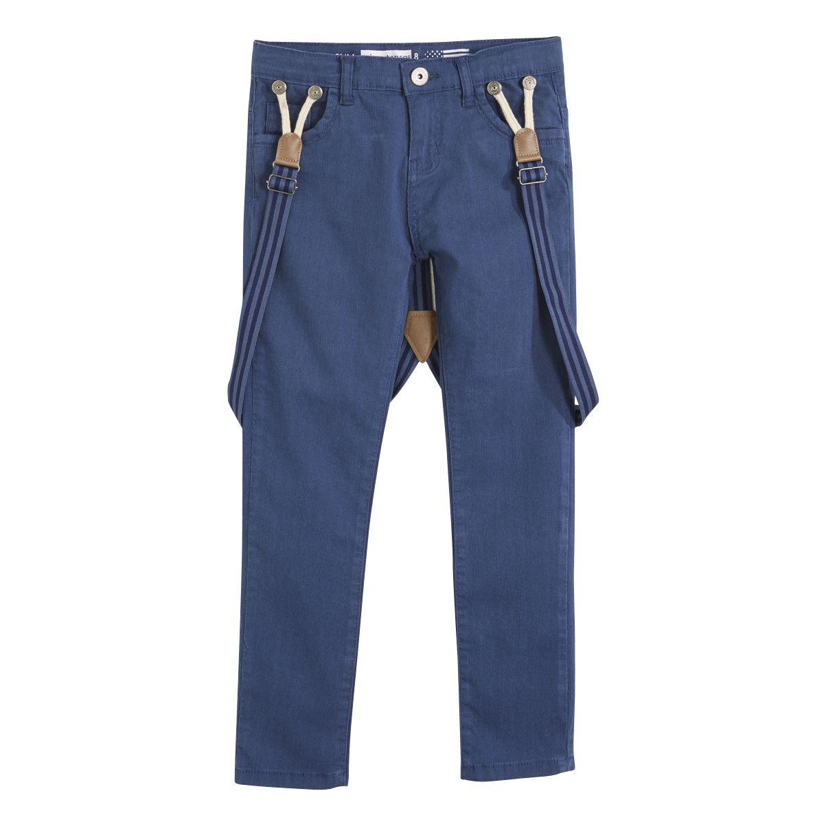 IN EXTENSO Pantalon 5 poches avec bretelles garçon