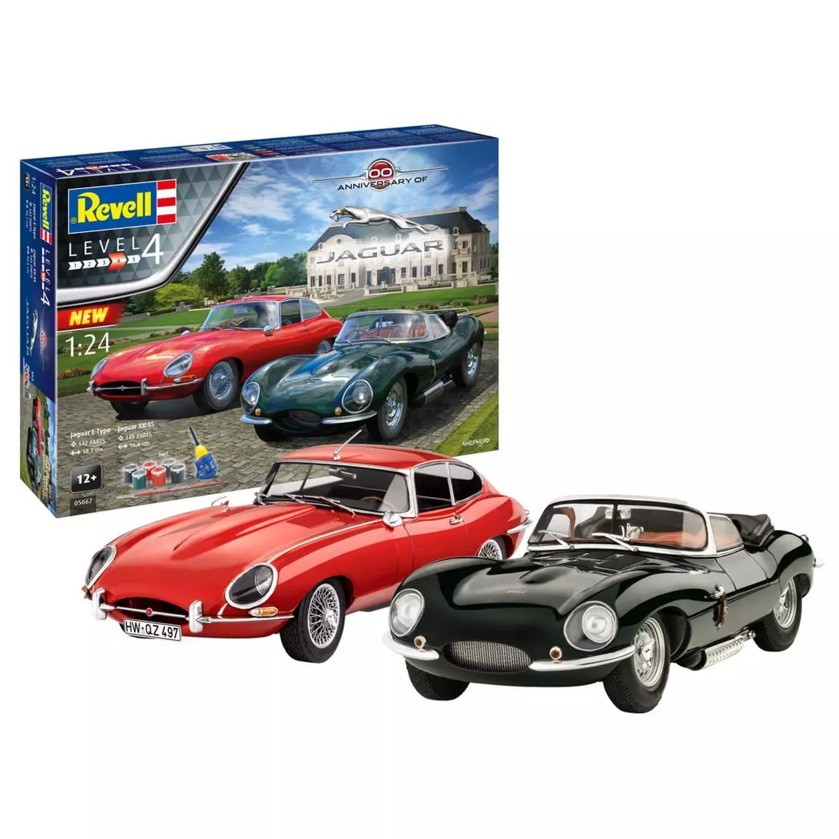 Revell Maquettes voitures : Coffret cadeau Jaguar 100ème anniversaire