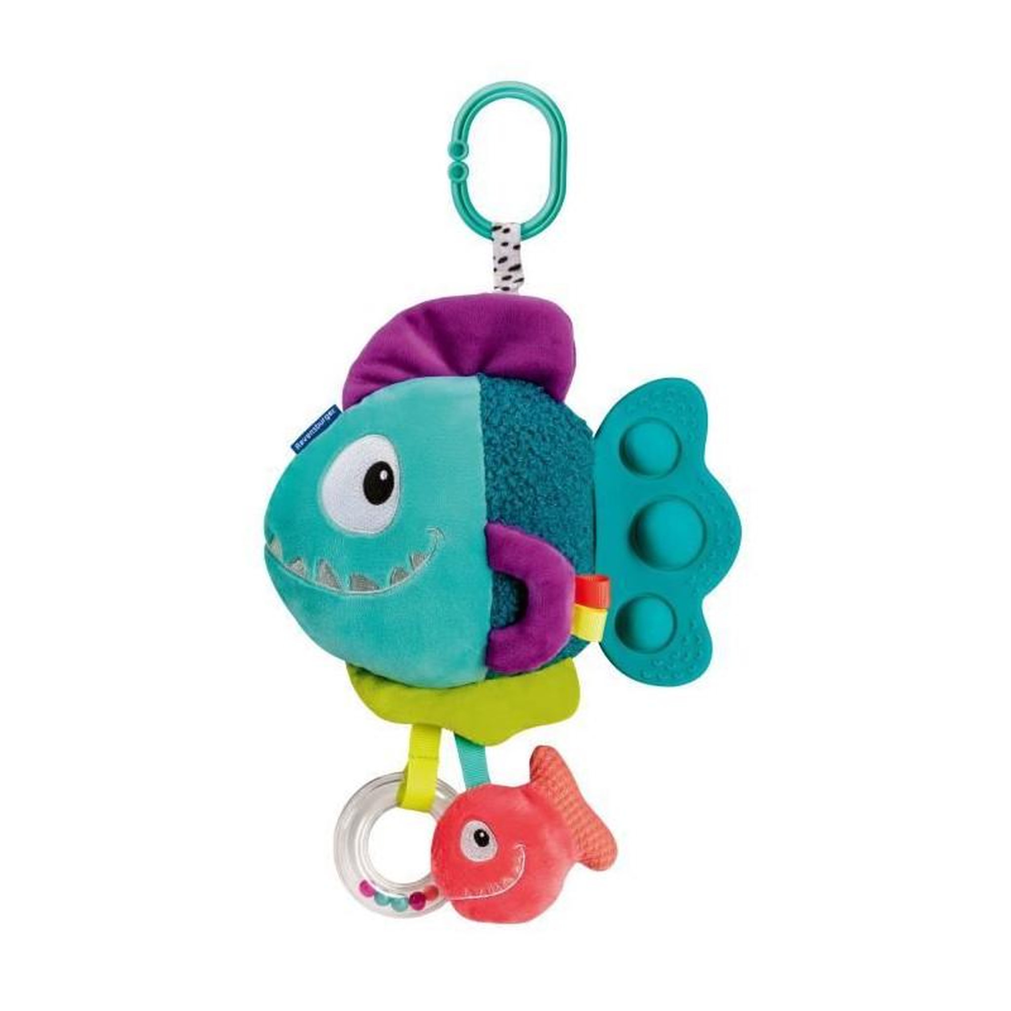 RAVENSBURGER Ravensburger -PLAY + - Peluche pop-it piranha bleu - Des la naissance - version française - 34016