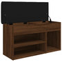 Voir la diapositive 5 : VIDAXL Banc a chaussures chene marron 82x32x45,5 cm bois d'ingenierie
