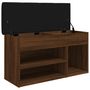 Voir la diapositive 5 : VIDAXL Banc a chaussures chene marron 82x32x45,5 cm bois d'ingenierie