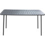 Voir la diapositive 4 : Habitat et Jardin Table jardin en métal  Bilbao  - 180 x 90 x 71 cm - Gris