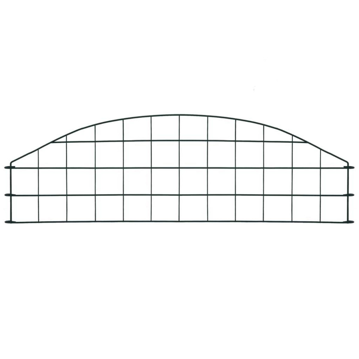 VIDAXL Ensemble de cloture de jardin arquee 77,3x26 cm vert
