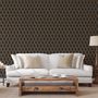 Voir la diapositive 3 : DUTCH WALLCOVERINGS DUTCH WALLCOVERINGS Papier peint Geometric Noir et dore