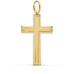 L'ATELIER D'AZUR Pendentif  - Médaille Croix Or 18 Carats 750 Jaune - Chaine Offerte