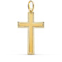 Voir la diapositive 1 : L'ATELIER D'AZUR Pendentif  - Médaille Croix Or 18 Carats 750 Jaune - Chaine Offerte