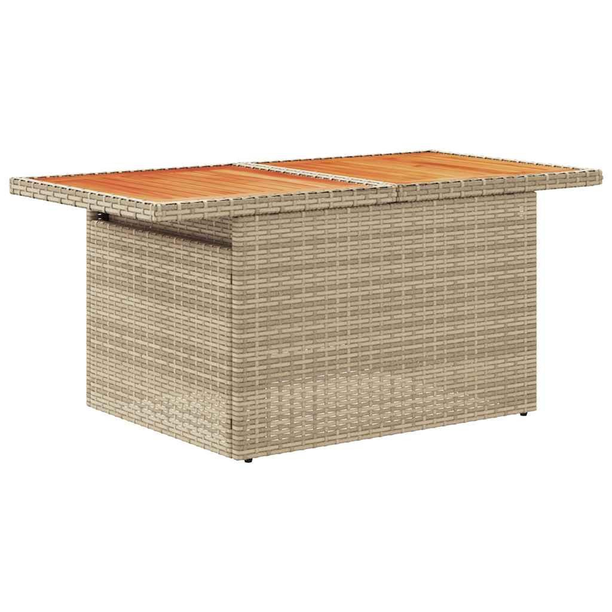 Voir la diapositive 5 : VIDAXL Salon de jardin avec coussins 7 pcs beige resine tressee acacia