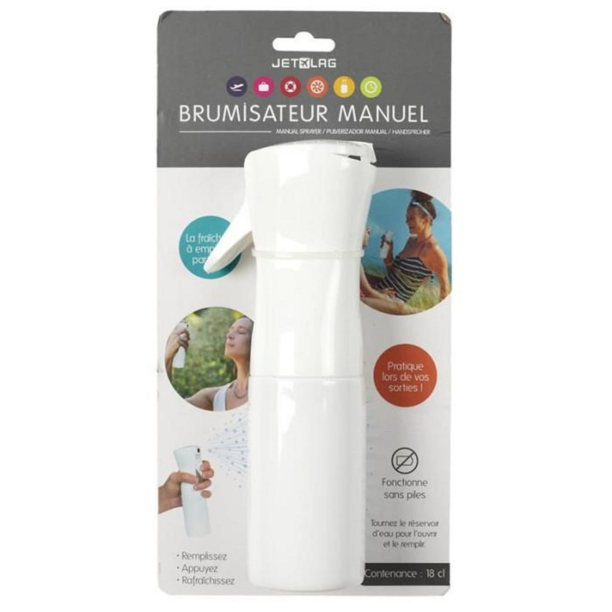 Paris Prix Brumisateur Spray  Manuel  19cm Blanc