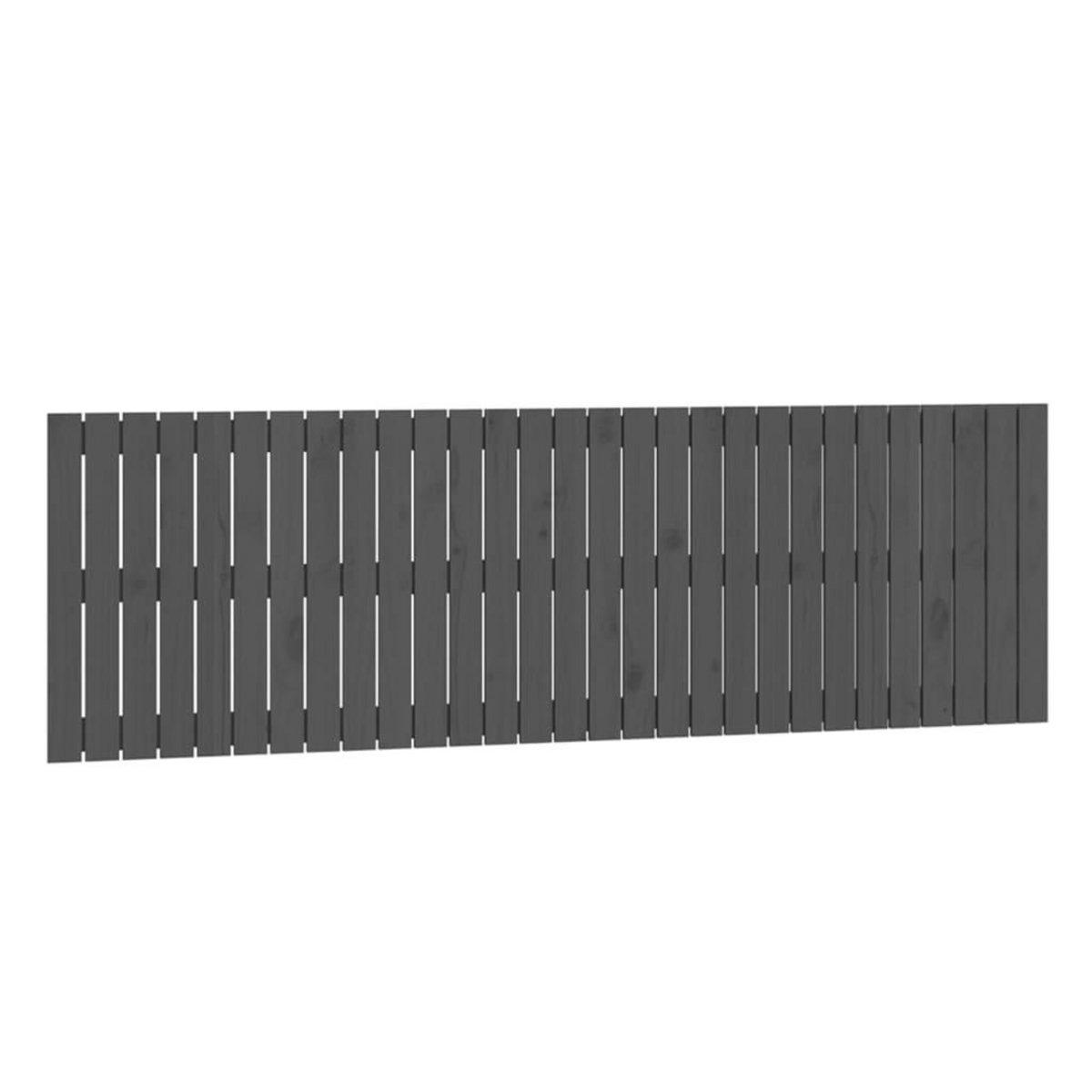 VIDAXL Tete de lit murale Gris 185x3x60 cm Bois massif de pin