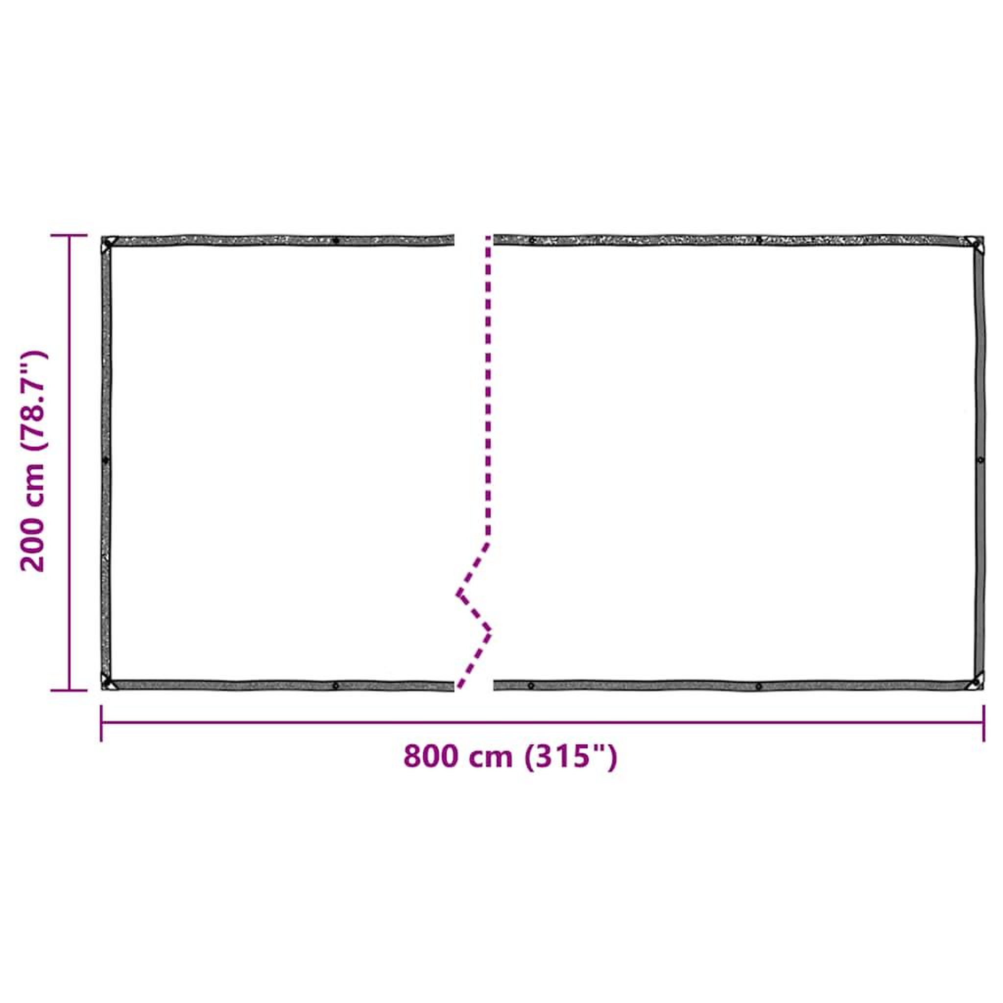 Voir la diapositive 6 : VIDAXL Bache transparente avec œillets 2x8 m polyethylene
