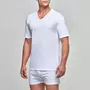 T-shirt homewear col V Essentials blanc