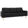 Voir la diapositive 2 : VIDAXL Ensemble de canapes 2 pcs Tissu Noir
