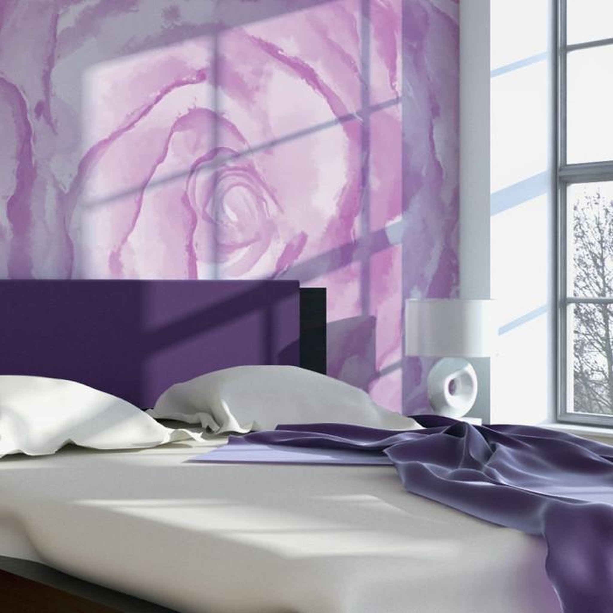 Paris Prix Papier Peint  Fleur Rose Rose II. Coloris disponibles : Multicolore