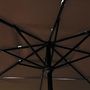 Voir la diapositive 5 : VIDAXL Parasol de jardin a 3 niveaux avec mat en aluminium taupe