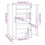 Voir la diapositive 6 : VIDAXL Armoire a chaussures Chene Sonoma 60x35x92 cm Bois d'ingenierie