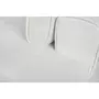 Canapé d'angle droit convertible 4  places 2 coffres tissu bouclette blanc IRENE