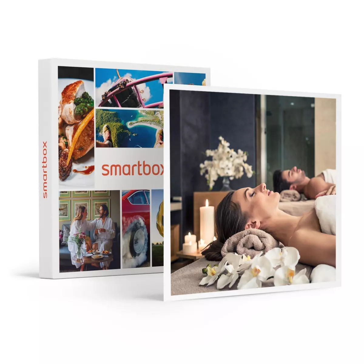 Smartbox Massage pour 2 et accès au spa pour jeunes mariés - Coffret Cadeau Bien-être