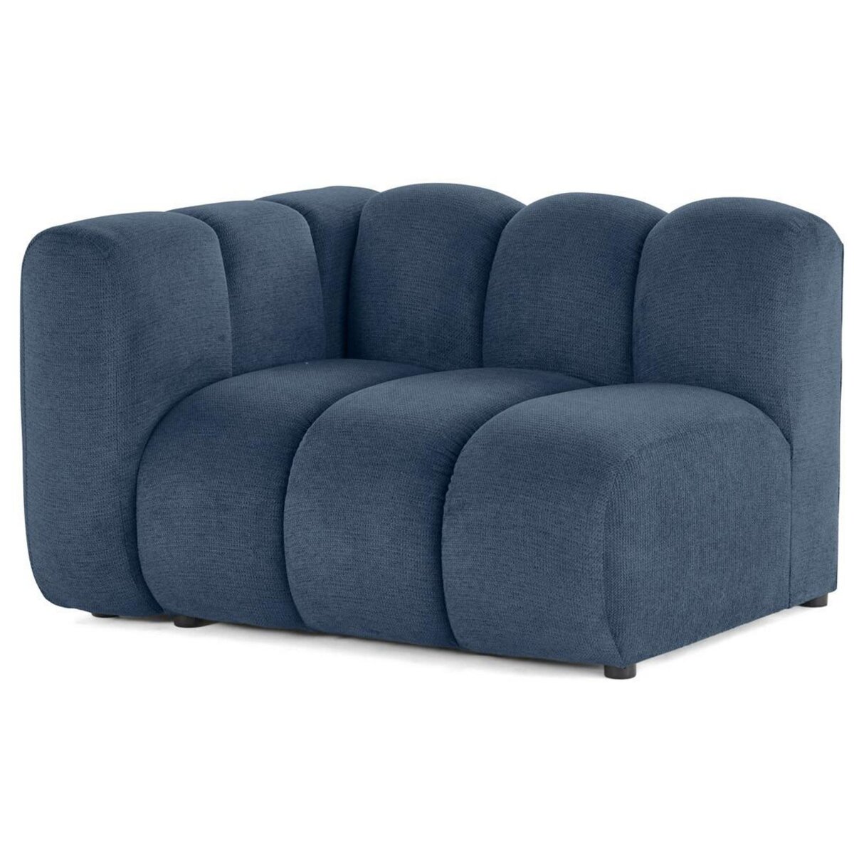 LISA DESIGN Debbie - module d'assise gauche en tissu texturé