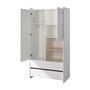 Voir la diapositive 3 : Armoire 2 portes 2 tiroirs L90cm KID