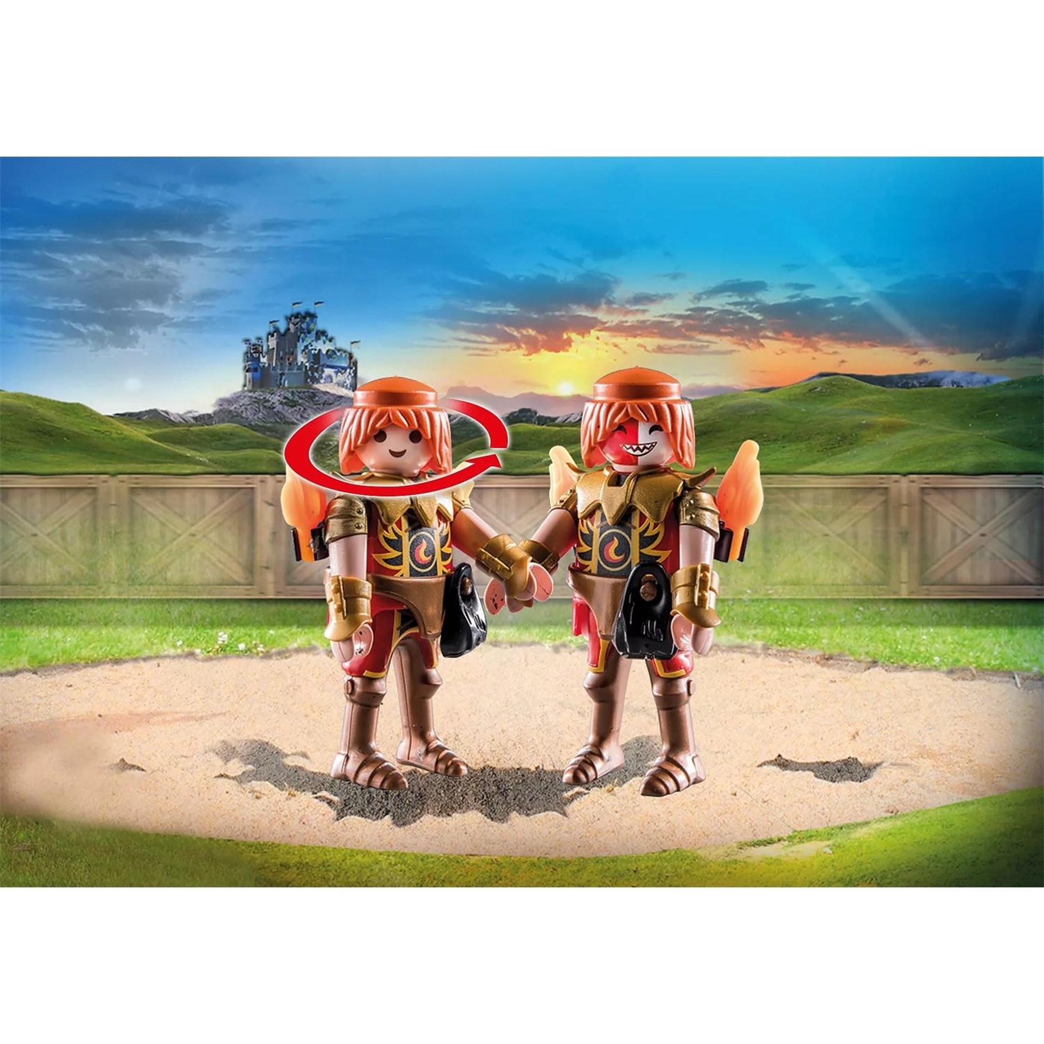 Voir la diapositive 4 : PLAYMOBIL Novelmore Duel Chevalier Novelmore et Burnham Raider