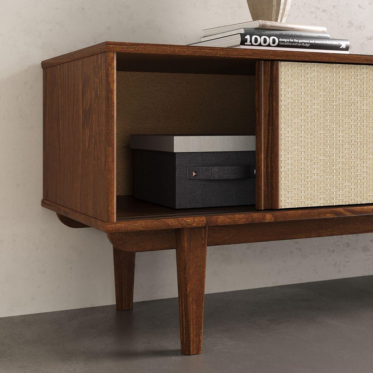 IDIMEX Meuble TV SIMONA L 175 cm en bois massif