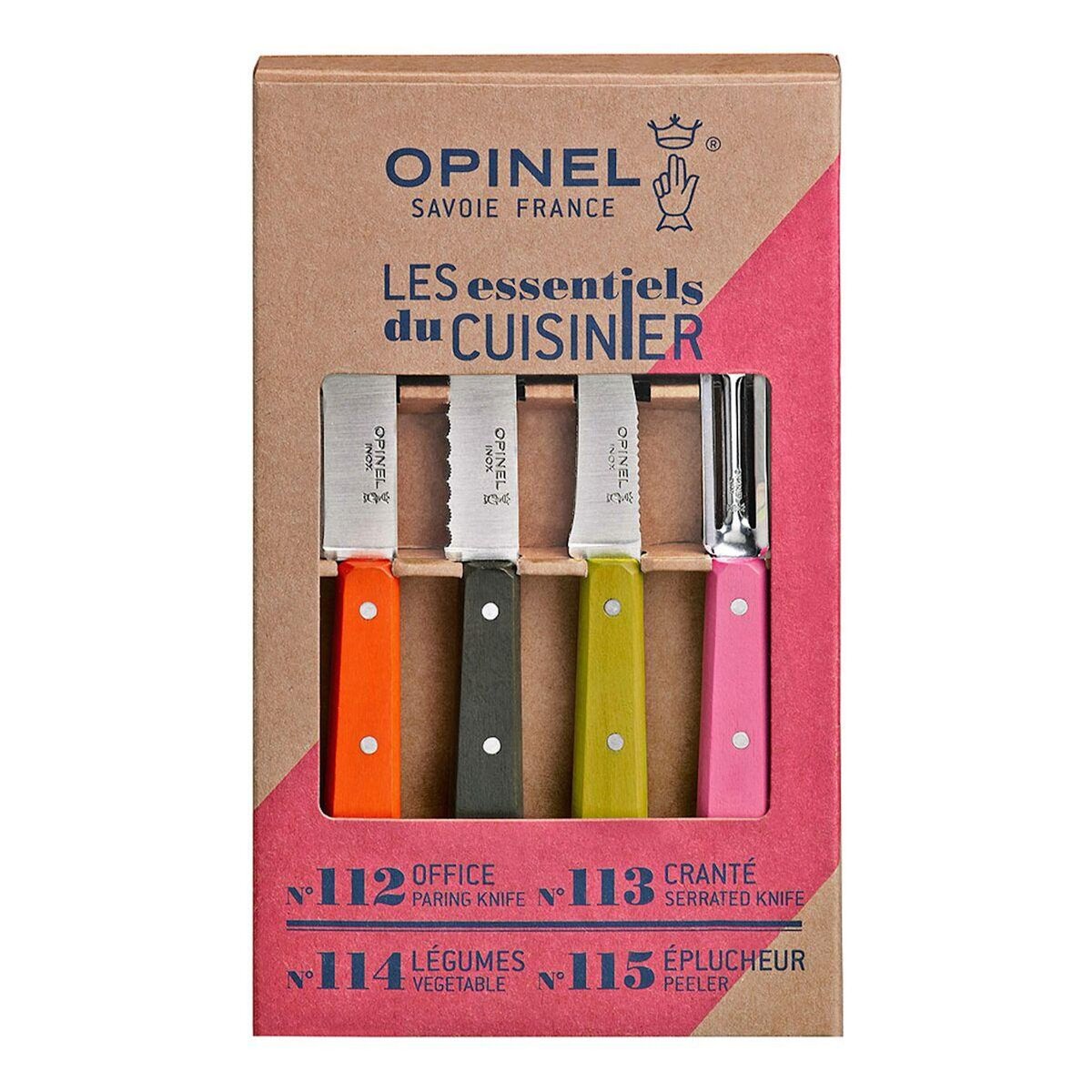 Opinel Set de couteaux Les Essentiels Fifties 4 couteaux