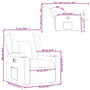 Voir la diapositive 6 : VIDAXL Fauteuil inclinable electrique creme similicuir