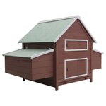 VIDAXL Poulailler Marron 157x97x110 cm Bois