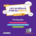 LES 30 REGLES D'OR DU BREVET. ANNALES 3E, EDITION 2024, Mur Lucile