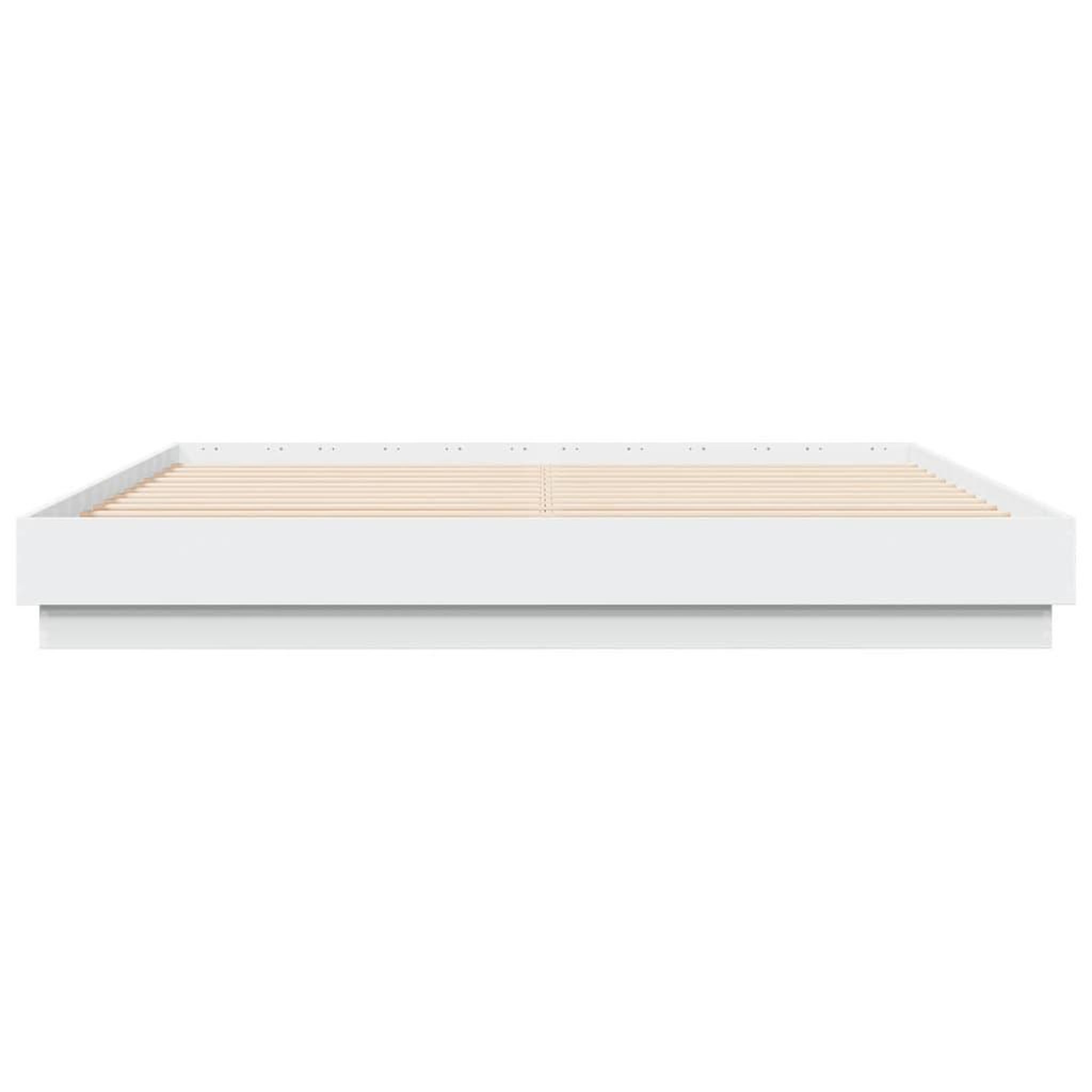Voir la diapositive 4 : VIDAXL Cadre de lit sans matelas blanc 200x200 cm