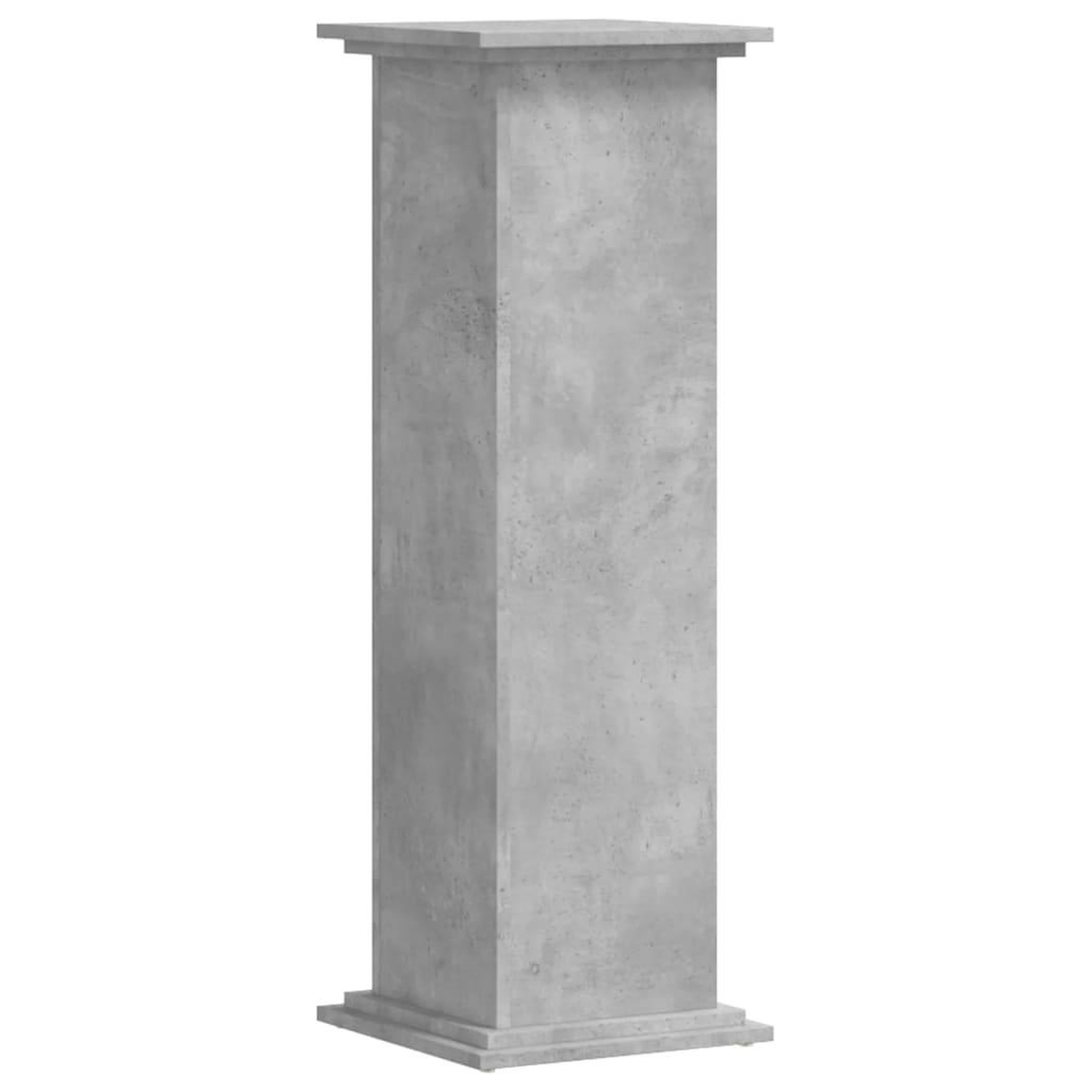 Voir la diapositive 2 : VIDAXL Support pour plantes gris beton 33x33x100 cm bois d'ingenierie