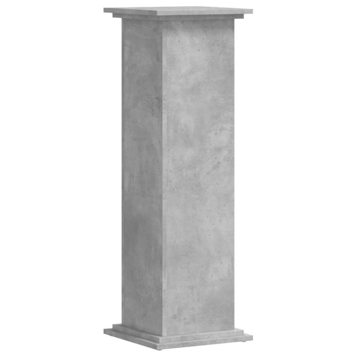 VIDAXL Support pour plantes gris beton 33x33x100 cm bois d'ingenierie