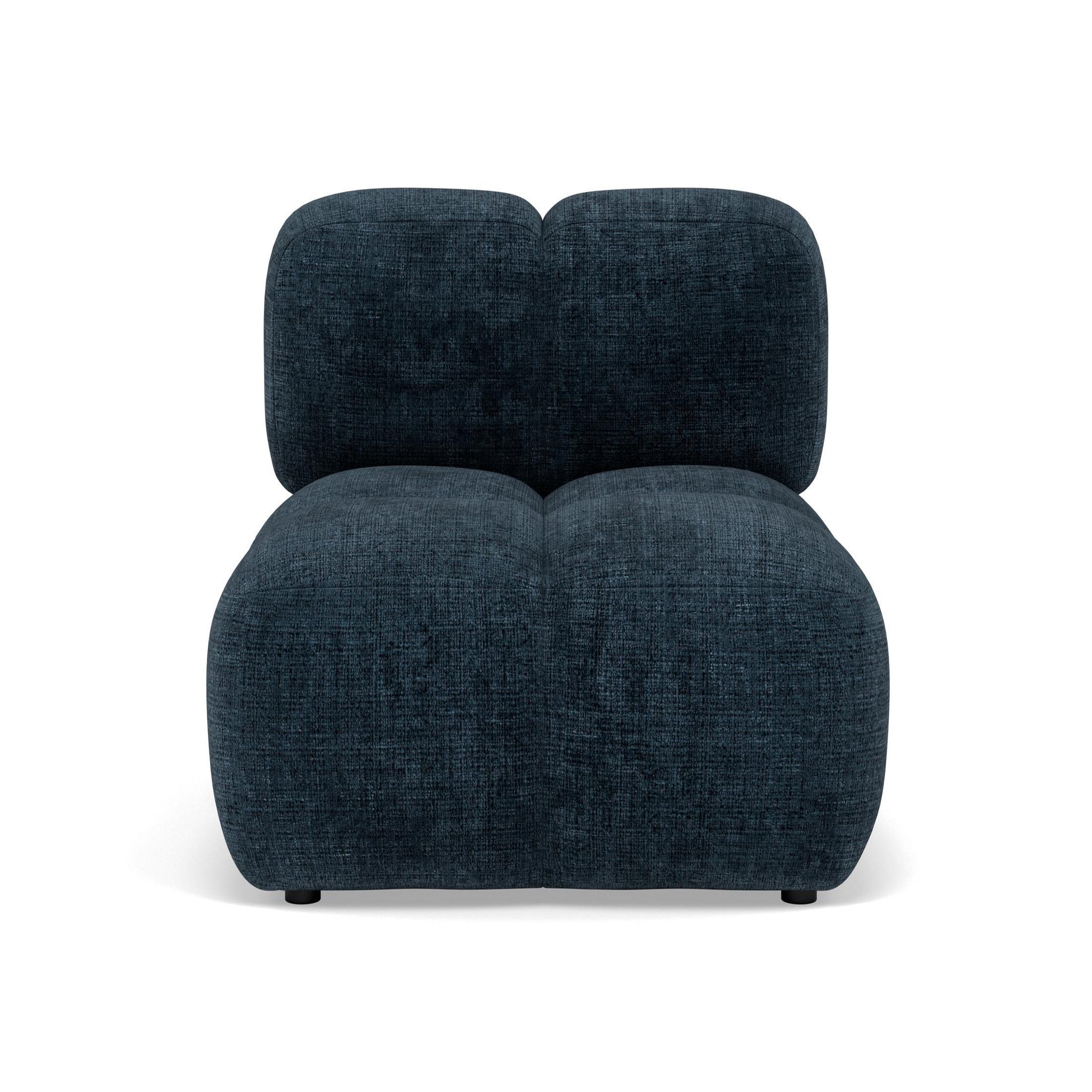 Voir la diapositive 1 : LISA DESIGN Grace - module d'assise en velours texturé