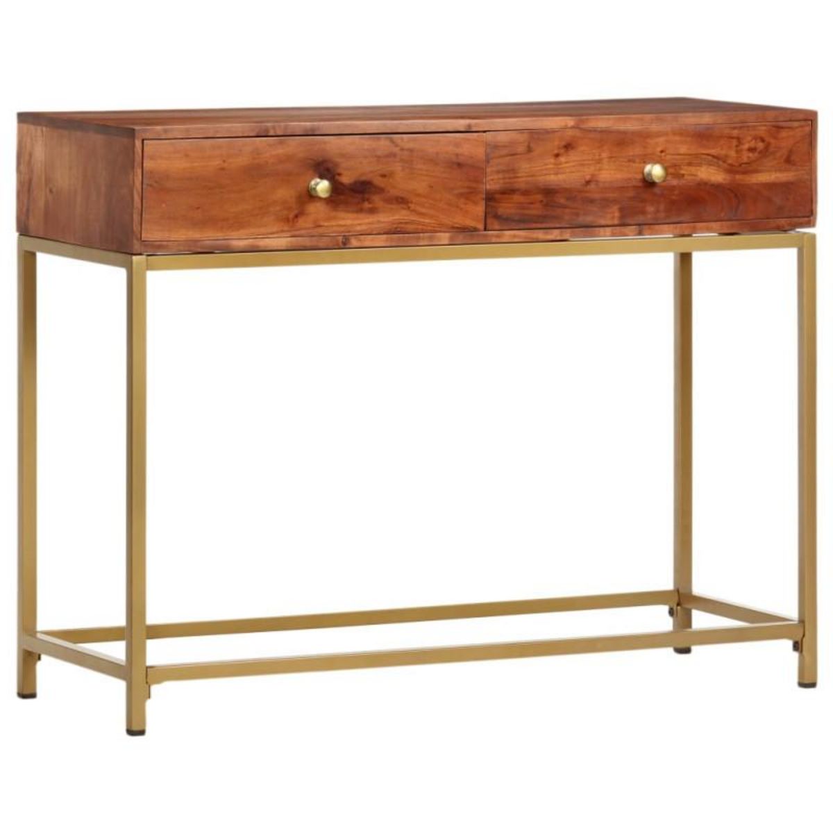 VIDAXL Table console 100x35x76 cm Bois d acacia massif