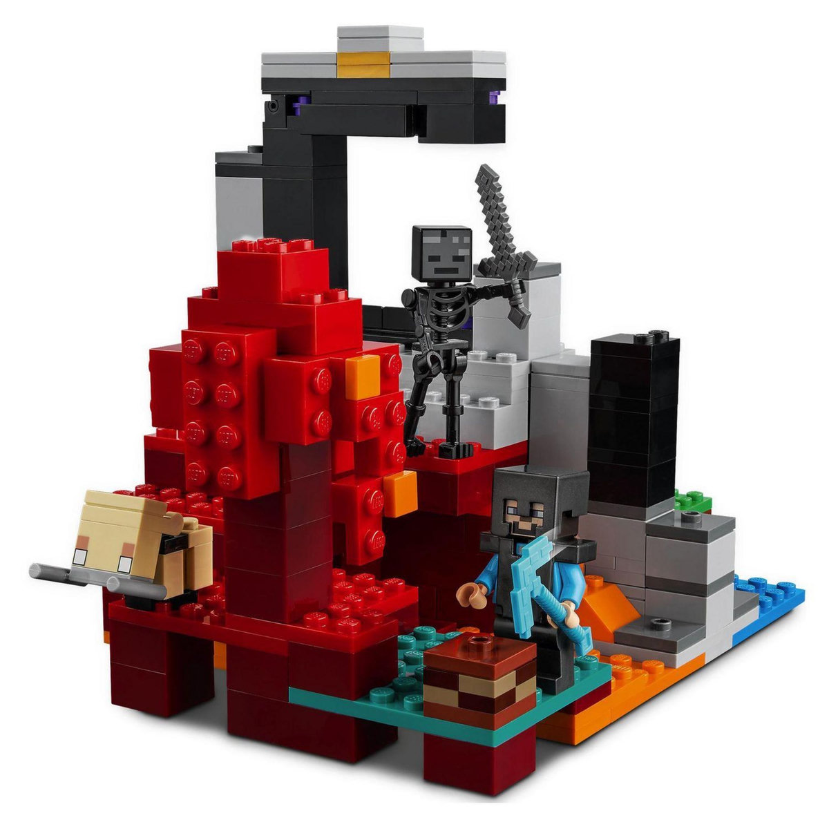 LEGO Minecraft 21172 - Le portail en ruine Jouet pour Enfants 8+ ans