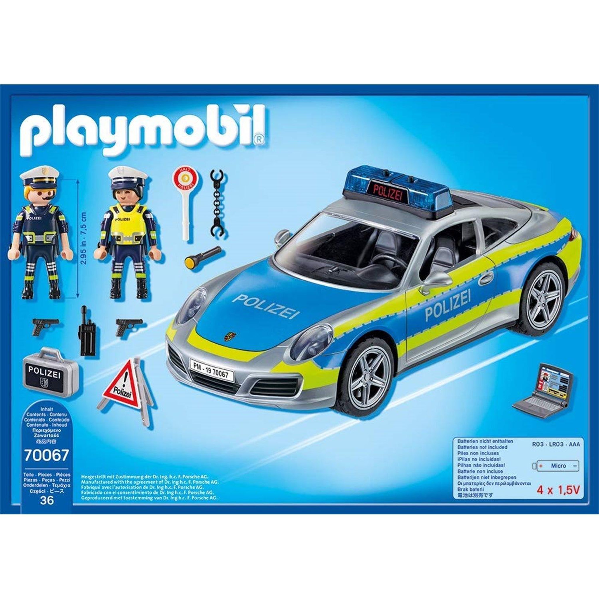 Voir la diapositive 3 : PLAYMOBIL City action - Porsche 911 Carrera 4S Police