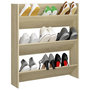 Voir la diapositive 3 : VIDAXL Armoire a chaussures murale chene Sonoma bois d'ingenierie