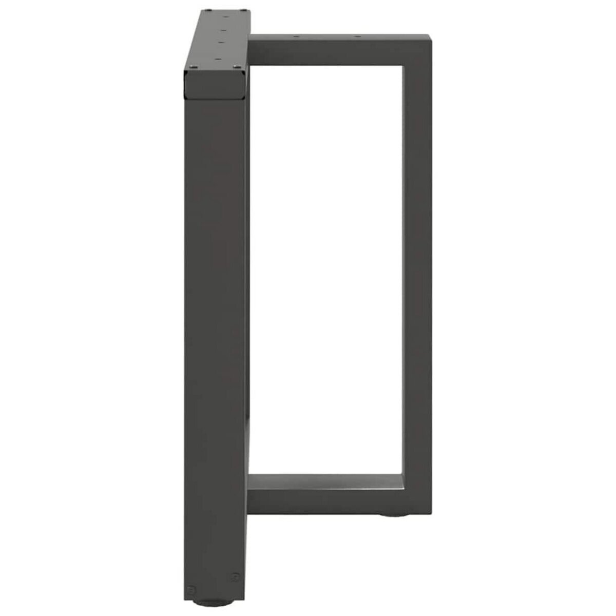 VIDAXL Pieds de table a manger forme de T 2 pcs 70x35x(72-73) cm acier